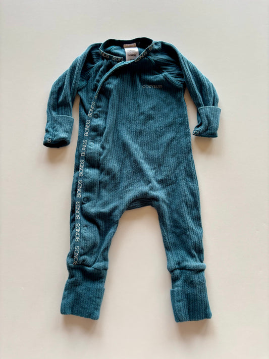 Turquoise Ribbed Bonds Cozysuit