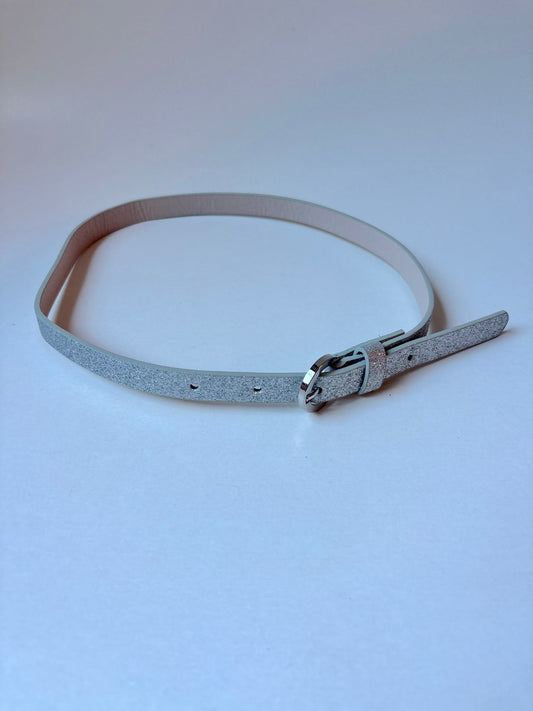 Sparkly Silver Belt