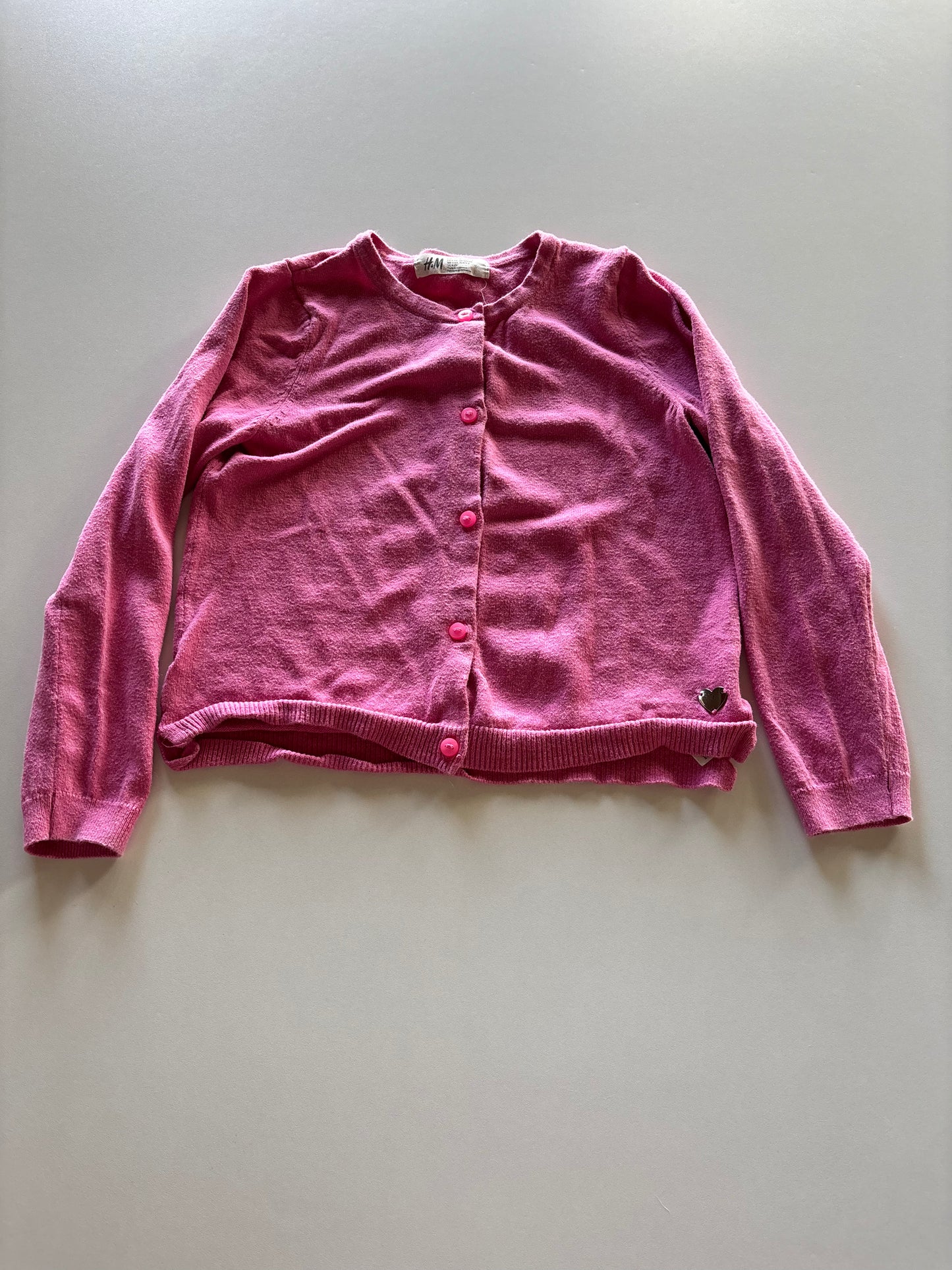 Pink Button Up Cardigan