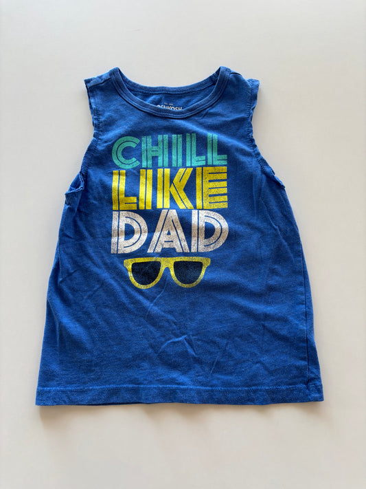 Blue Chill Like Dad Tank