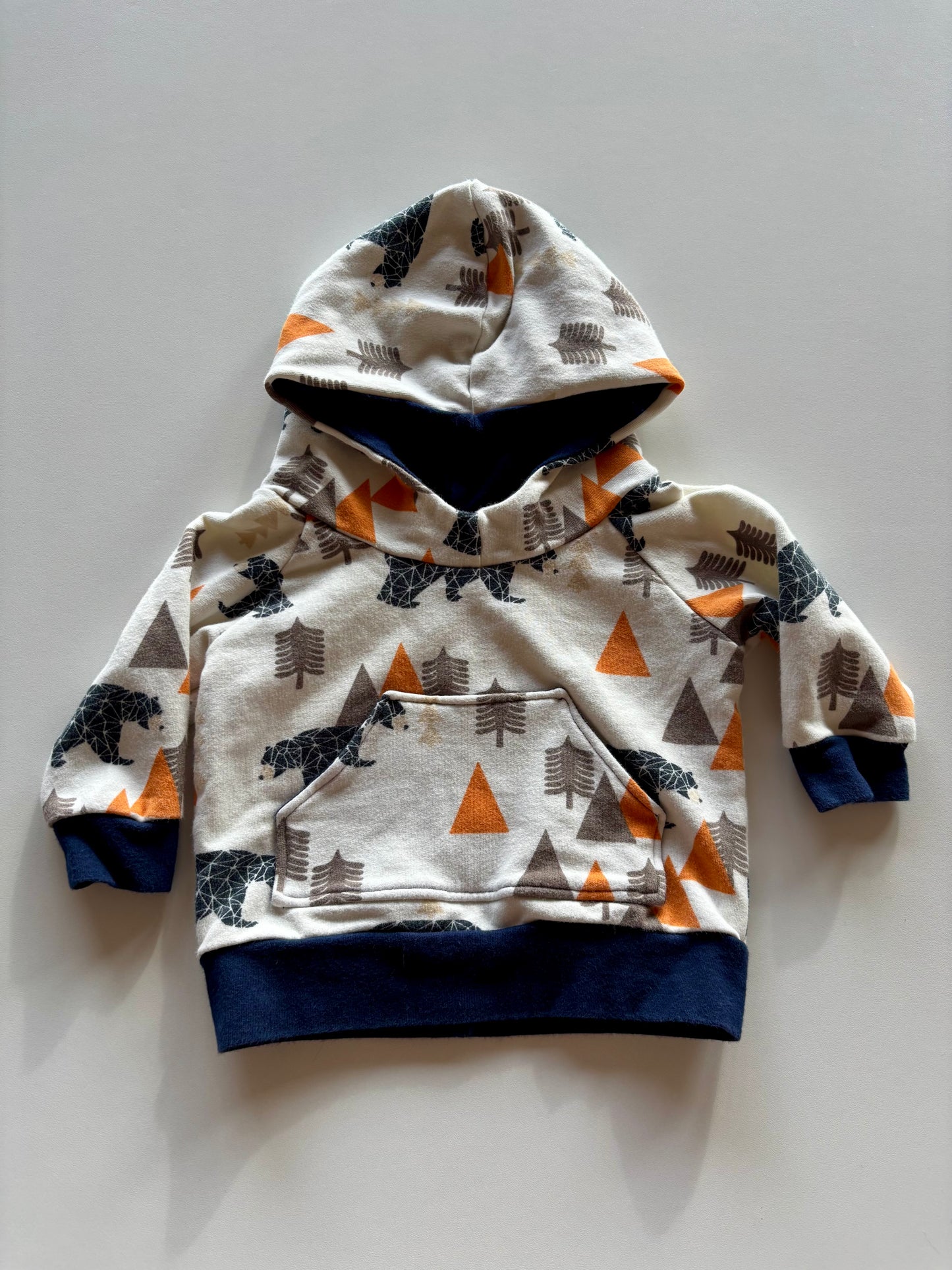 Geometric Bear Hoodie