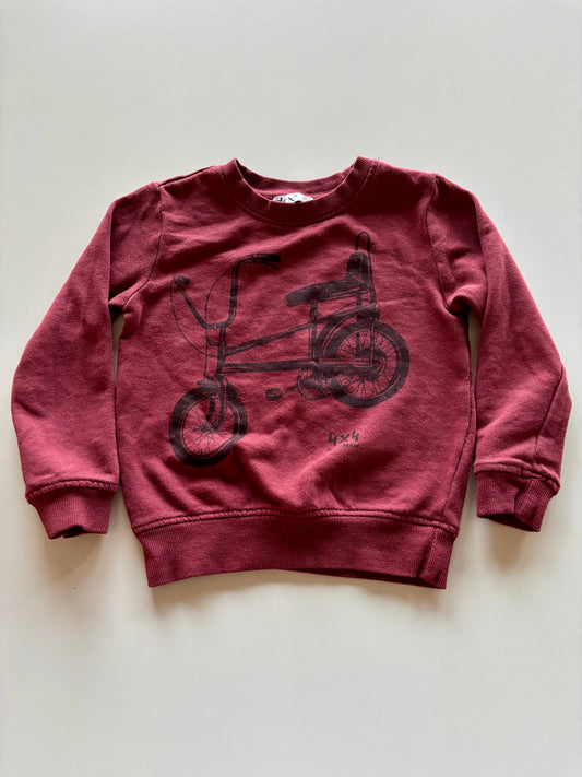 Maroon Banana Bike Crewneck