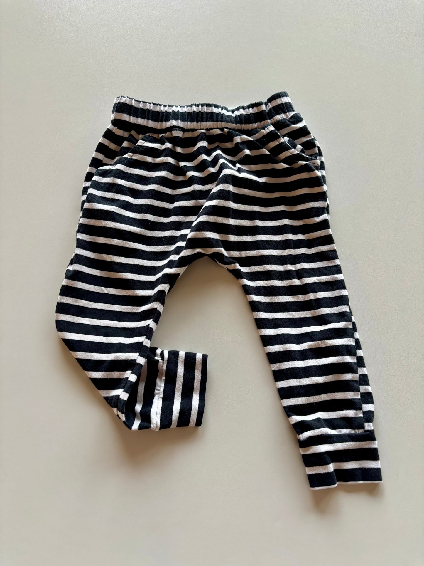 Black & White Striped Pants