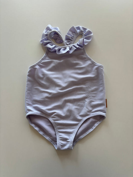 Ribbed Lilac Swim Suit