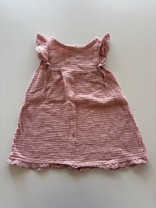 Pink Textured Dress