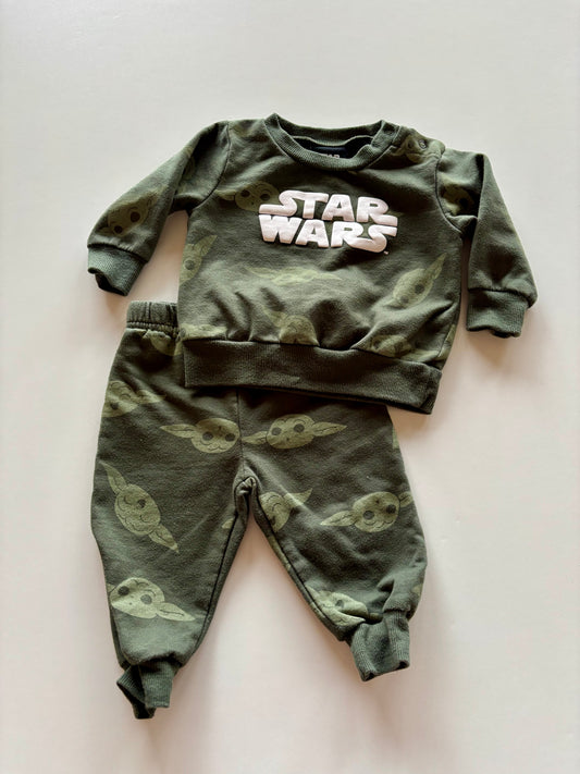 2pc Green Grogu Leisure Suit