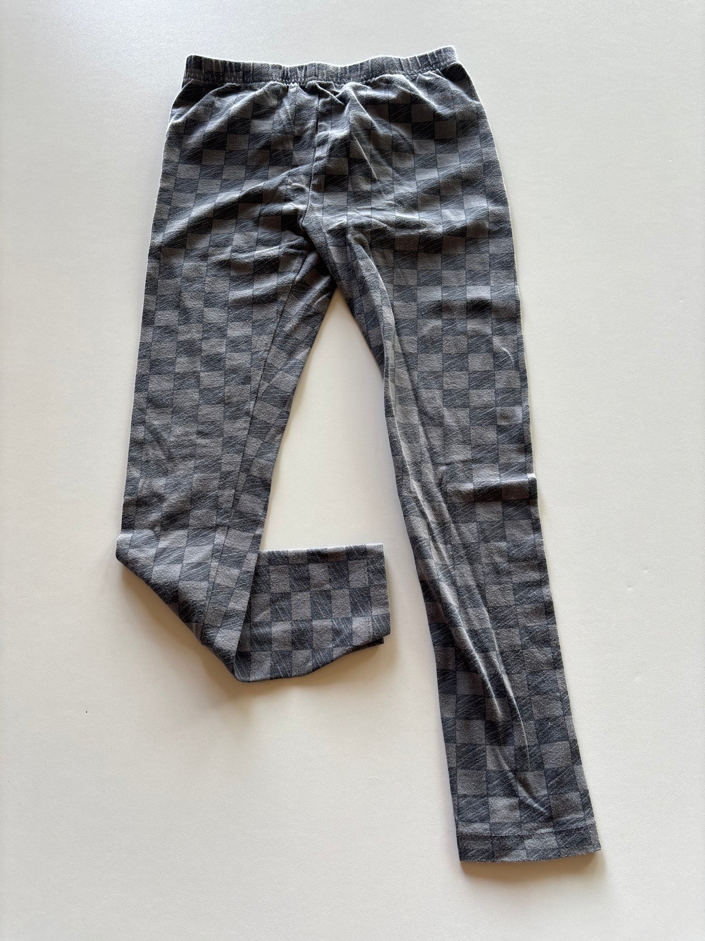 Grey & Charcoal Checkered Leggings