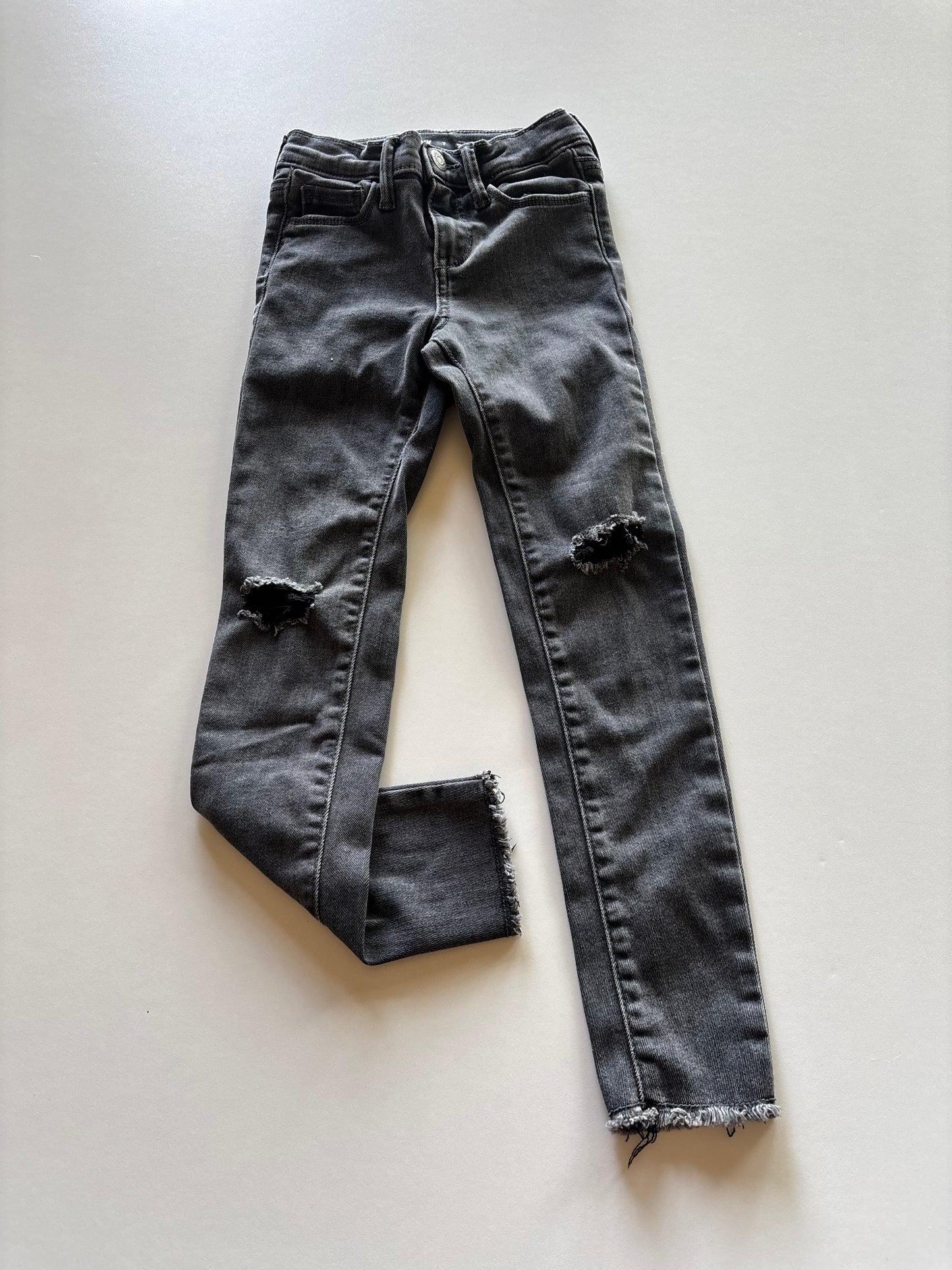 Black Distressed Rockstar Jeggings