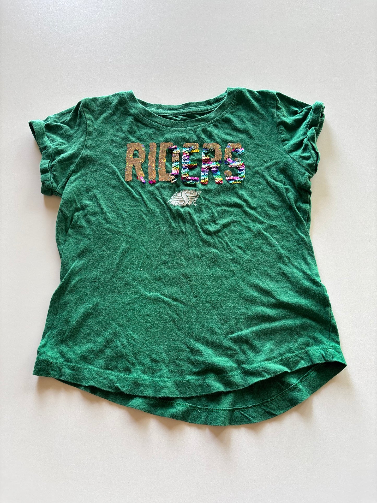 Green Flip Sequin Riders Tee