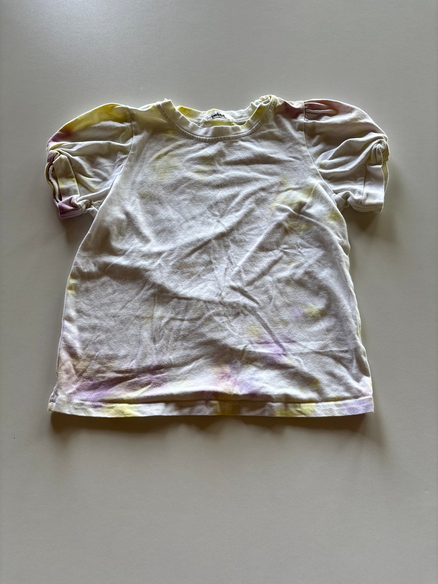 White, Purple, & Yellow Tie Dyed Tee