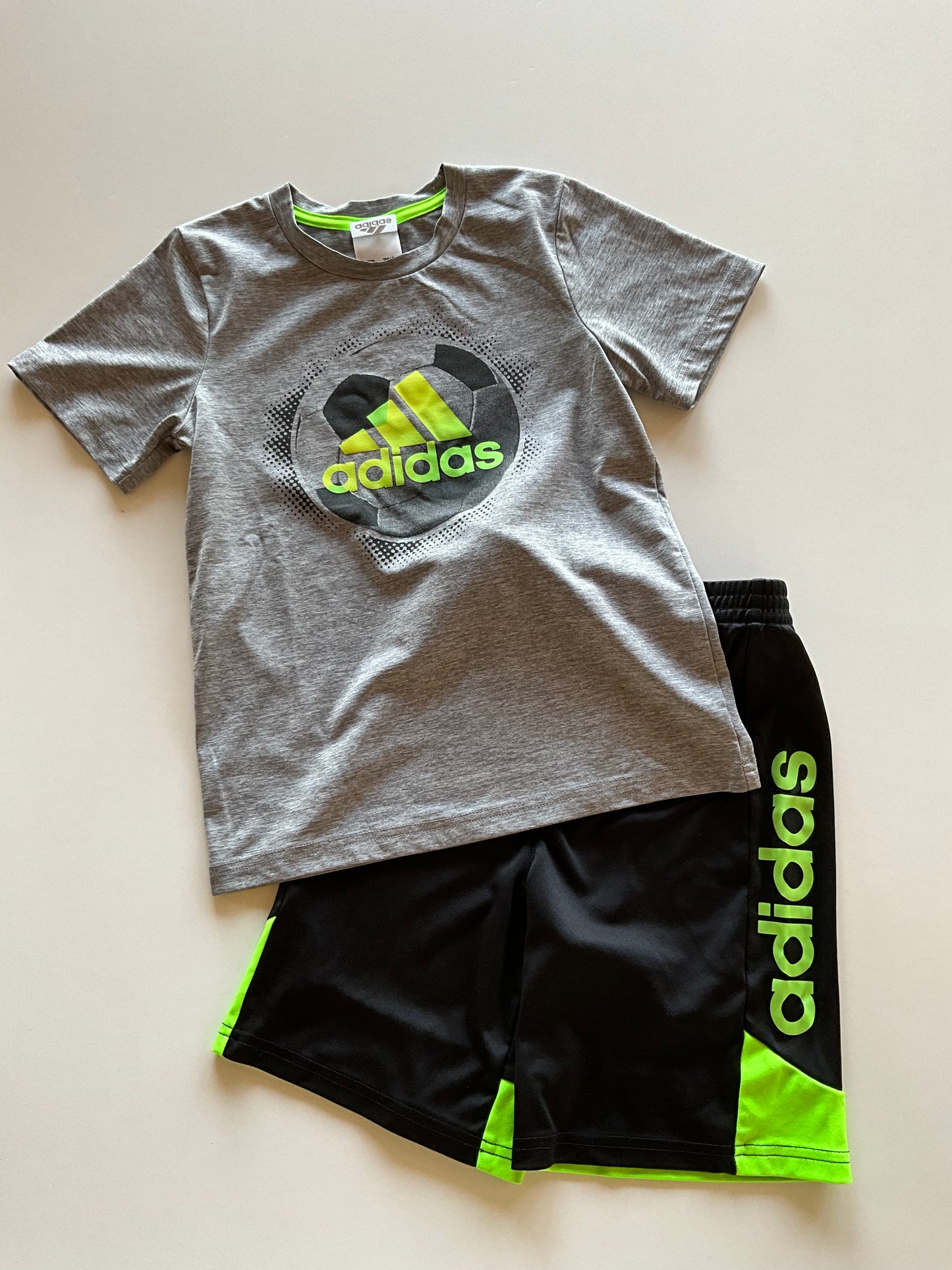 Green 2pc Adidas Athletic Set