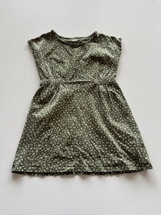 Green & White Floral Dress