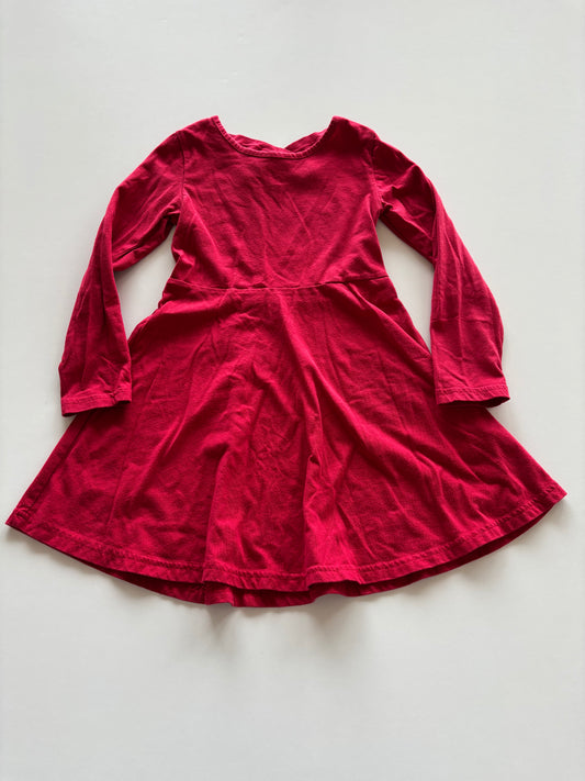 Red Crisscross Back Dress