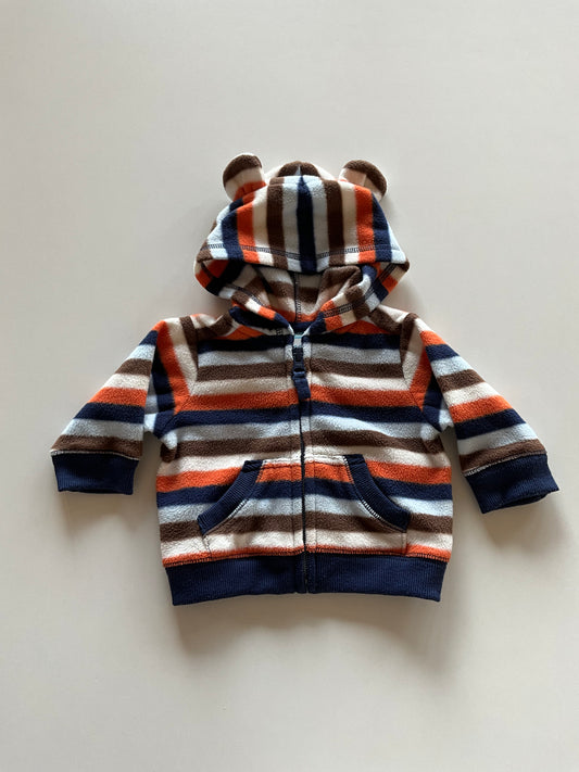 Fleece Zip Up Hoodie with Ears