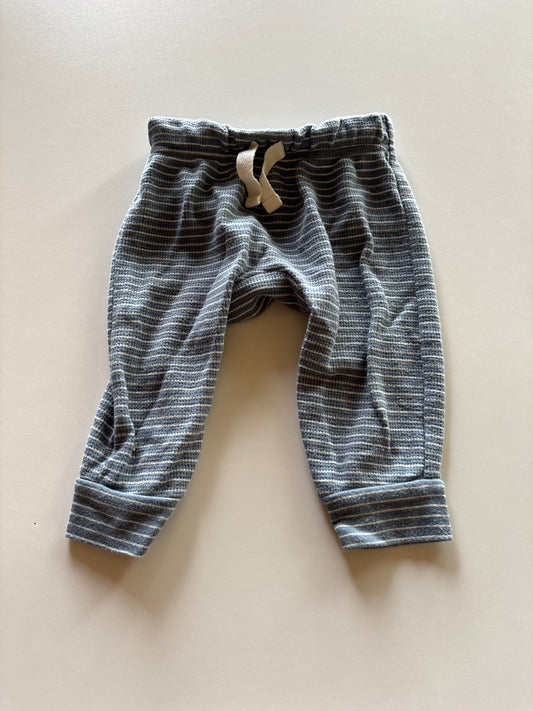Blue Striped Waffle Pants