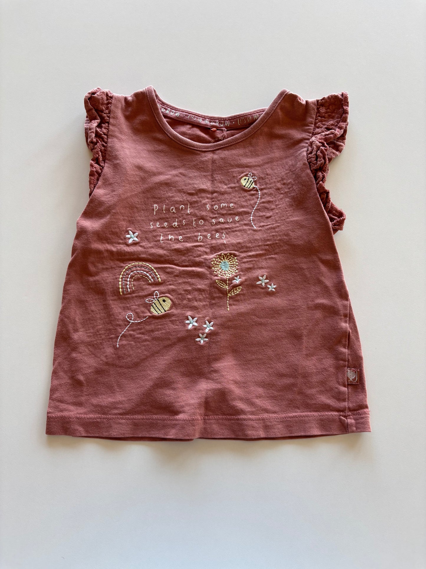 Dusty Rose Bee Tee