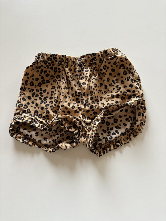 Brown Leopard Shorts