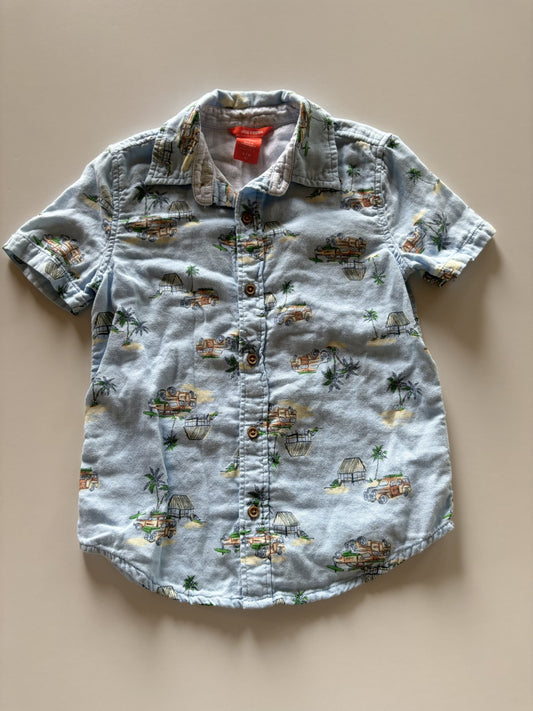 Blue "Hawaiian" Shirt