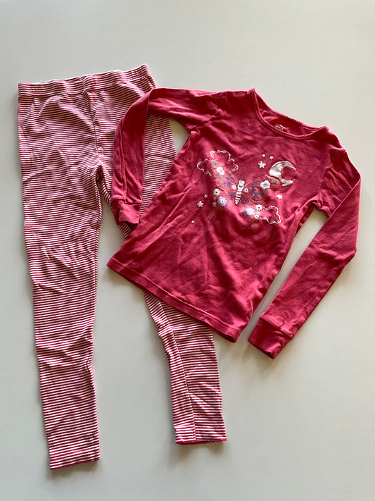 2pc Pink Butterfly Pajamas