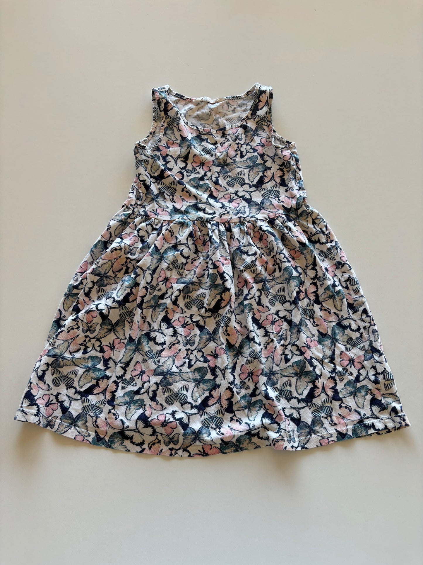 Pink & Blue Butterfly Dress