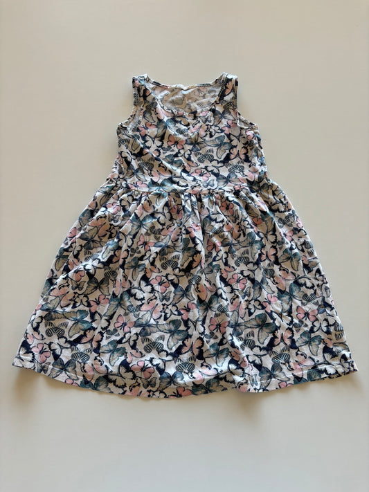 Pink & Blue Butterfly Dress
