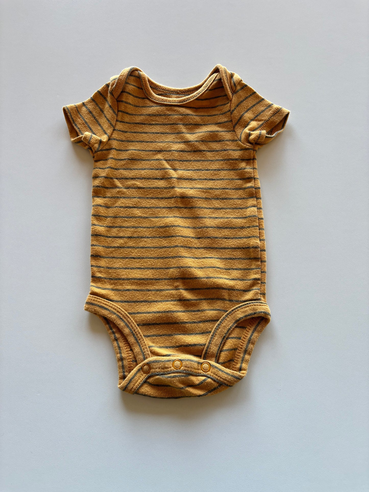 Striped Dark Yellow Onesie
