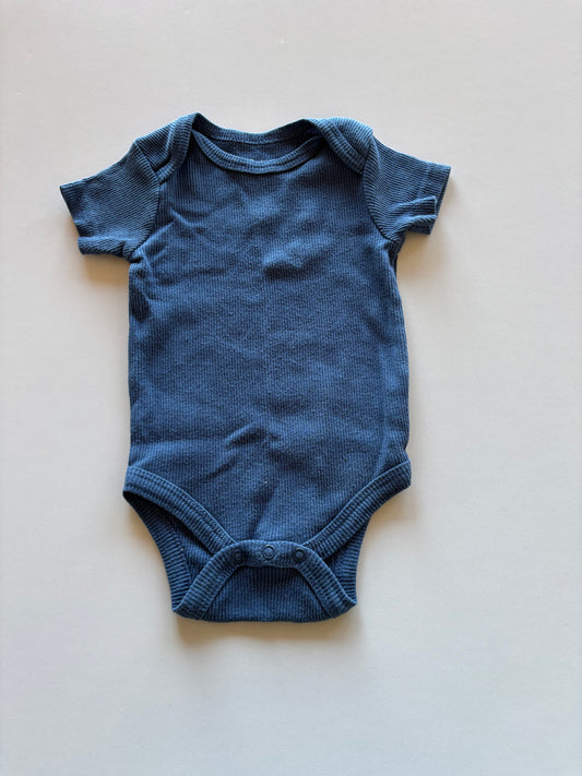 Blue Ribbed Onesie