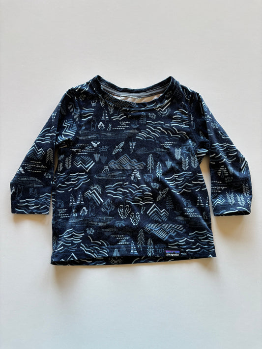 Blue Nature Patterned Patagonia Shirt