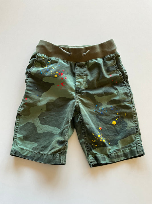 Distressed Camo Shorts