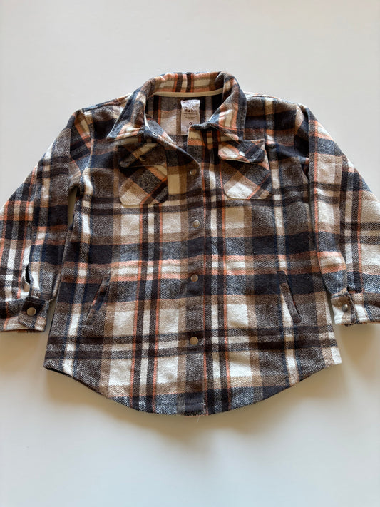 Brown, Orange, & Navy Shacket