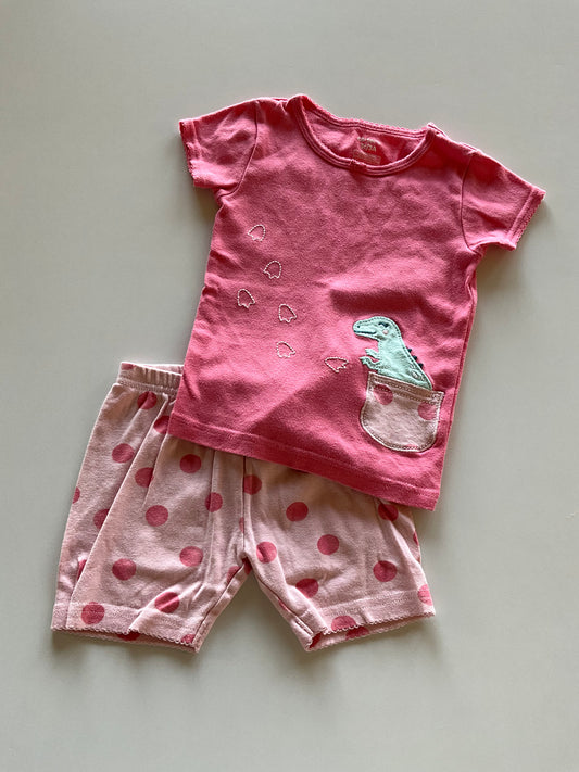2pc Dinosaur Pajamas