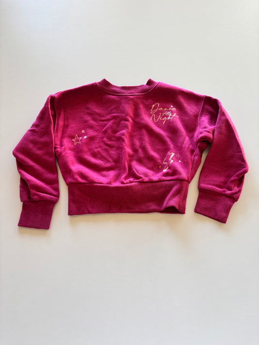 Reddish Pink Dance All Night Cropped Sweater