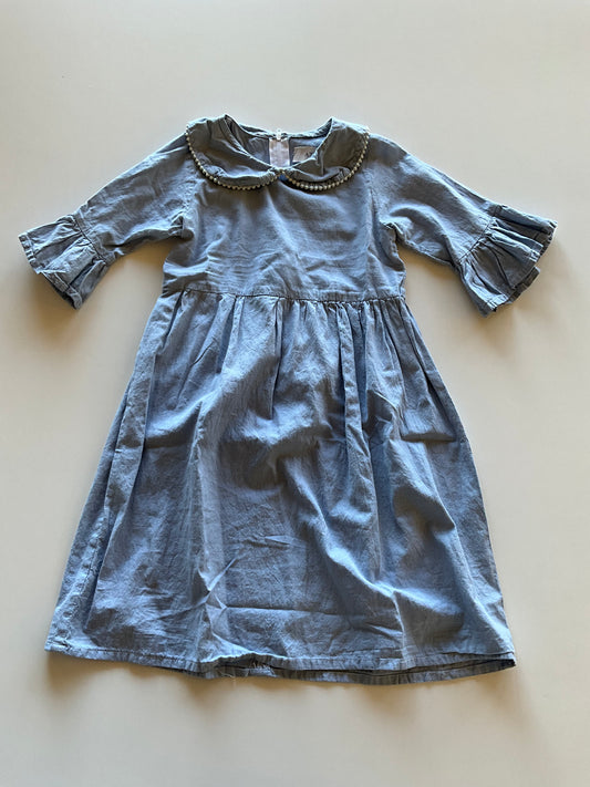 Bell Sleeve Chambray Dress