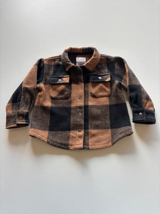 Brown & Black Plaid Shacket