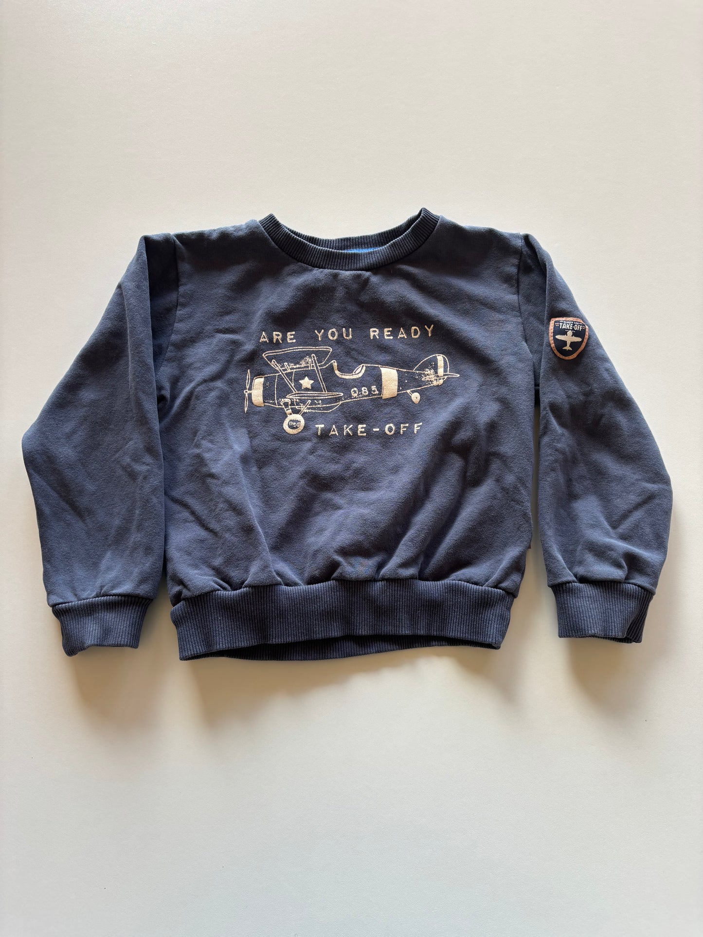 Grey Airplane Crewneck