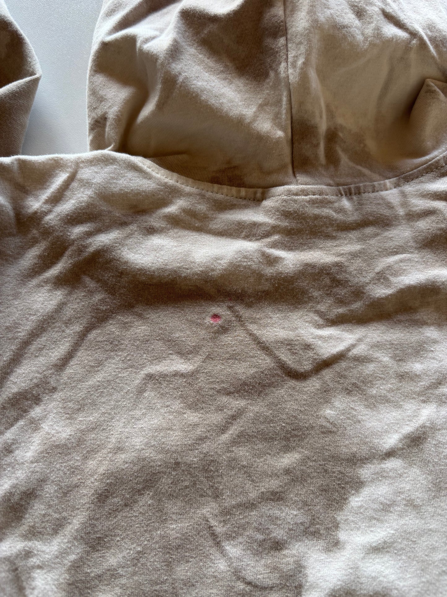 Brown Marbled Hooded Shirt