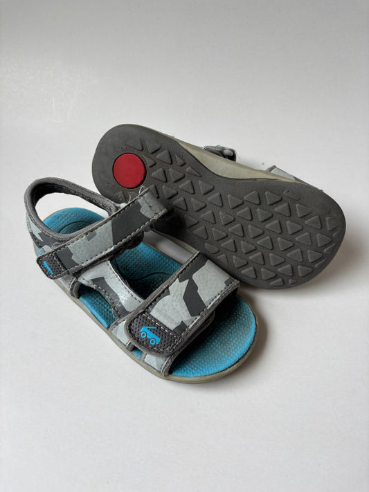 Blue & Grey Sandals