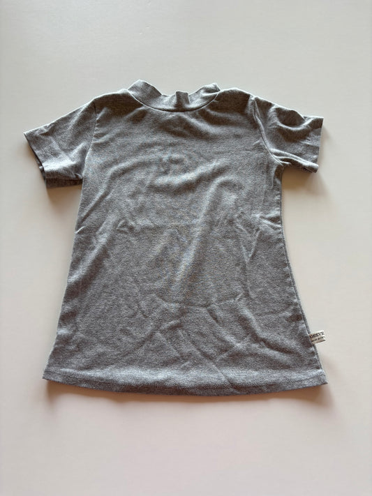 Grey High Neck Tee