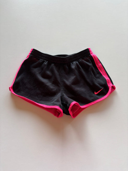 Black & Pink Mesh Athletic Shorts