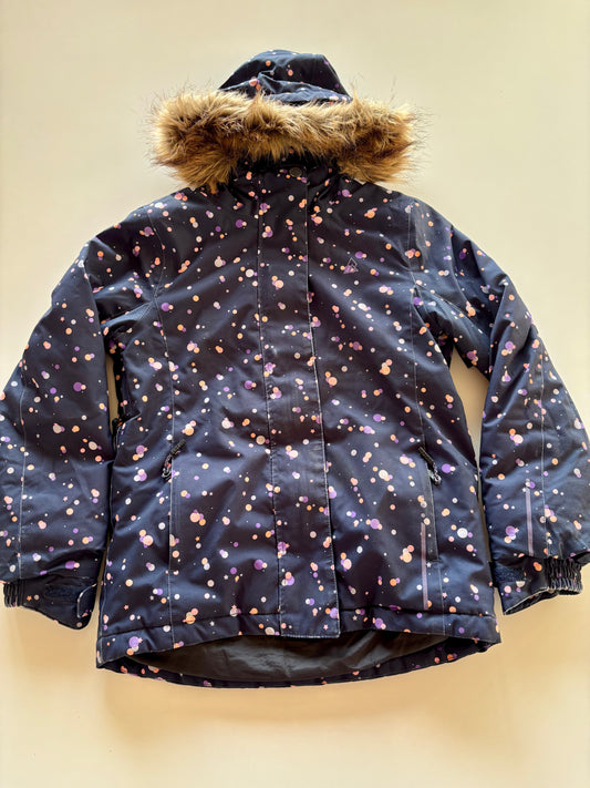 Navy Polka Dot Winter Jacket