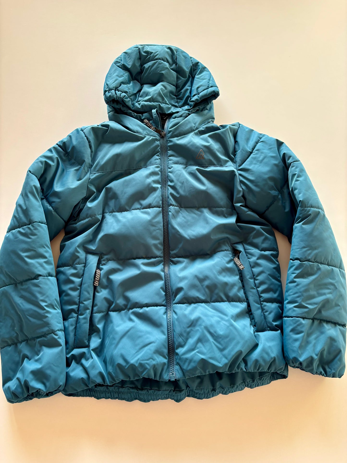 Hooded Turquoise Winter Jacket