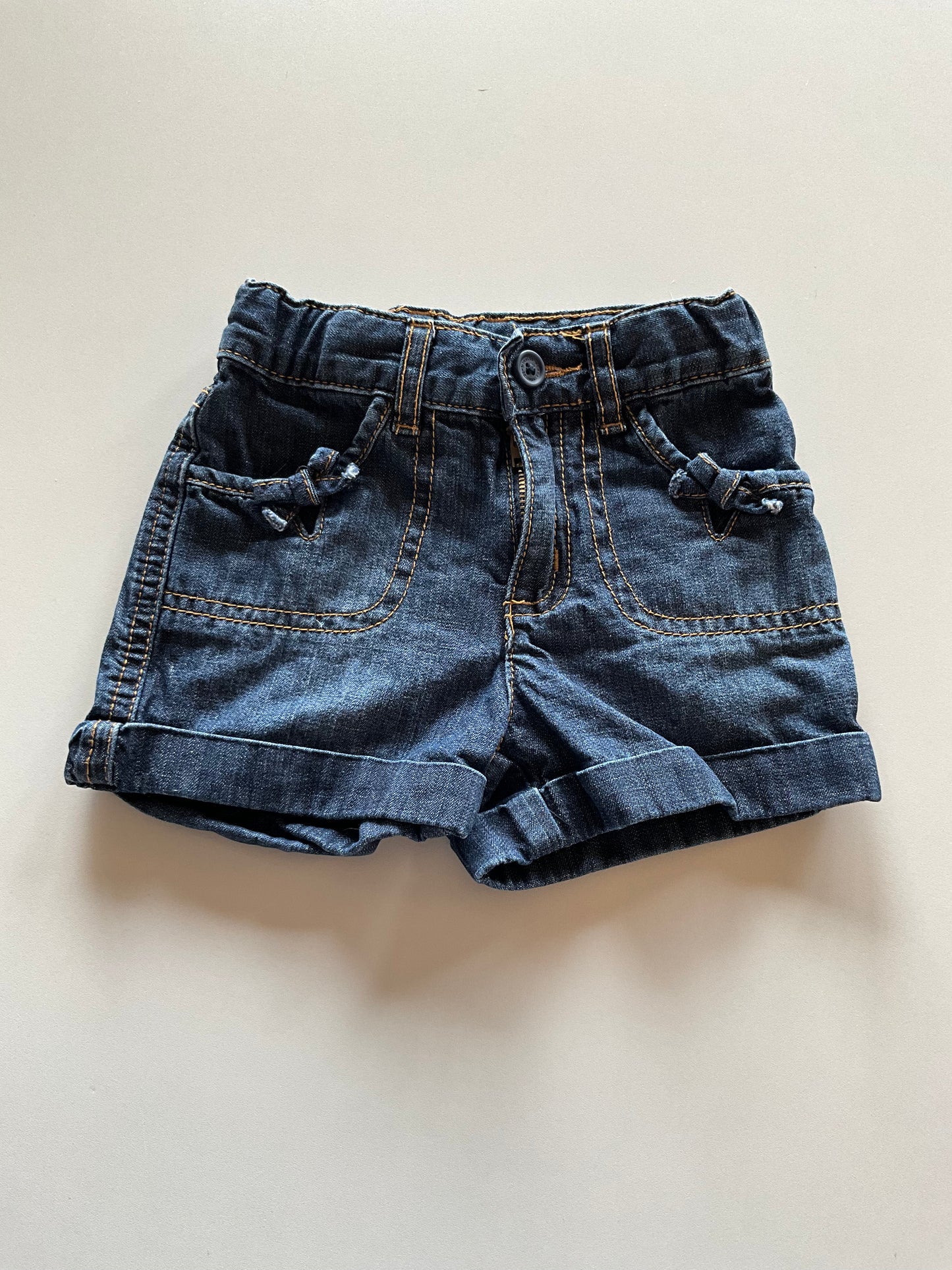 Denim Shorts with Bows