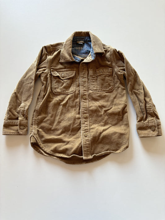 Brown Corduroy Button Up Shirt