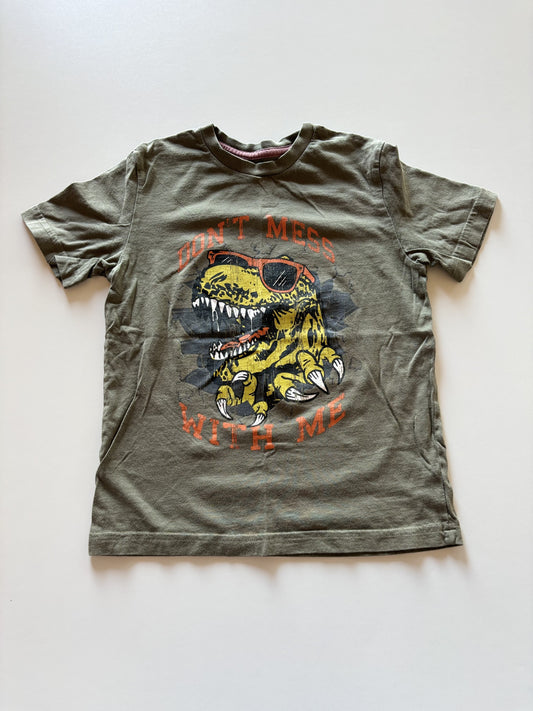 Olive Don't Mess With Me TRex Tee