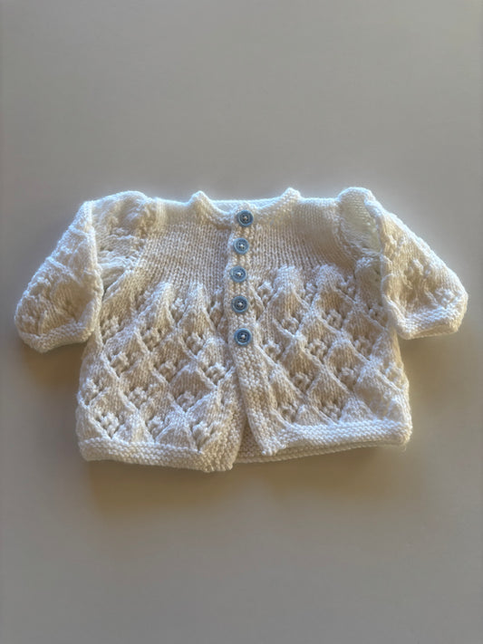 White Knit Cardigan