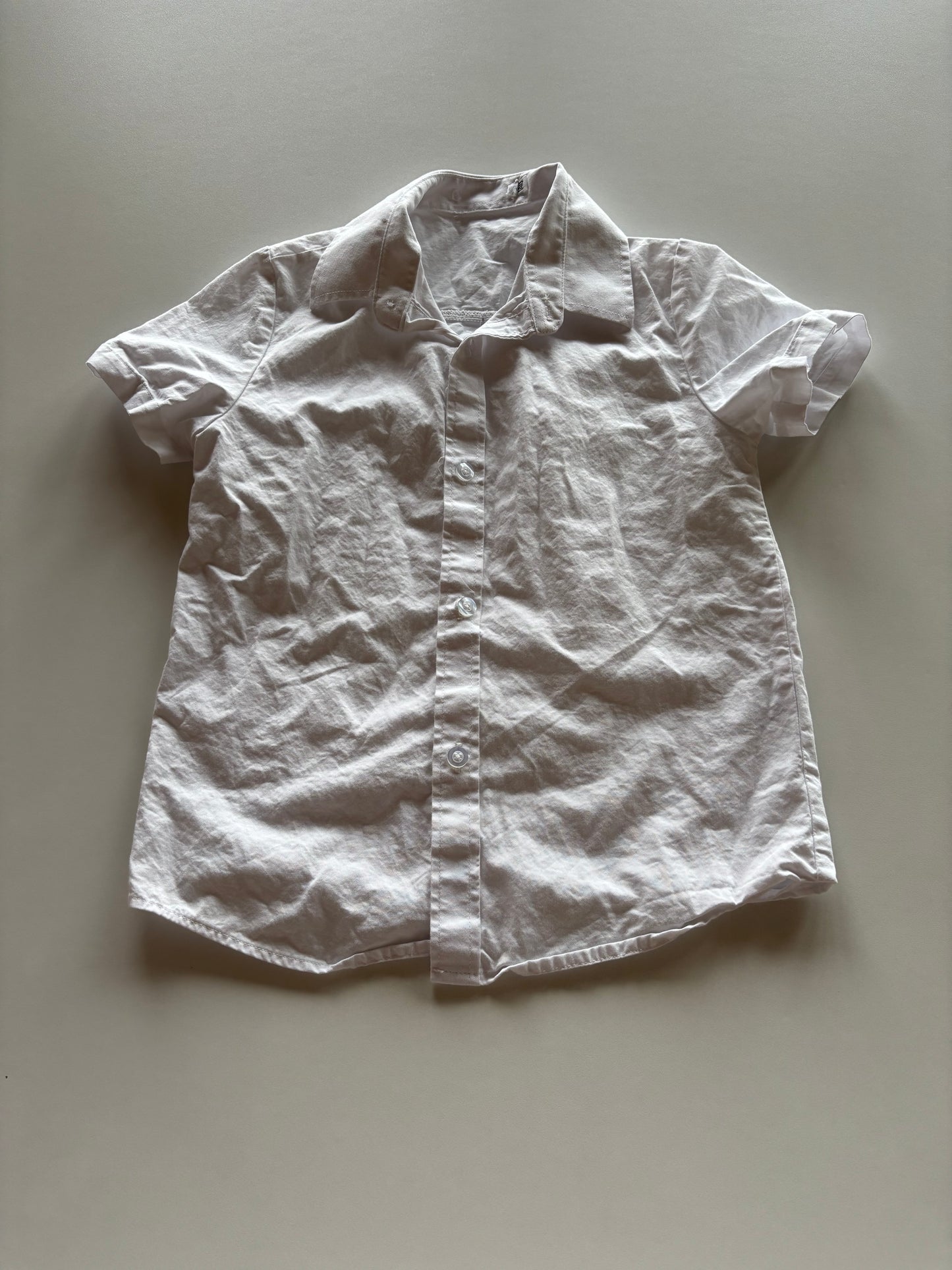 White Short Sleeved Dress Shirt