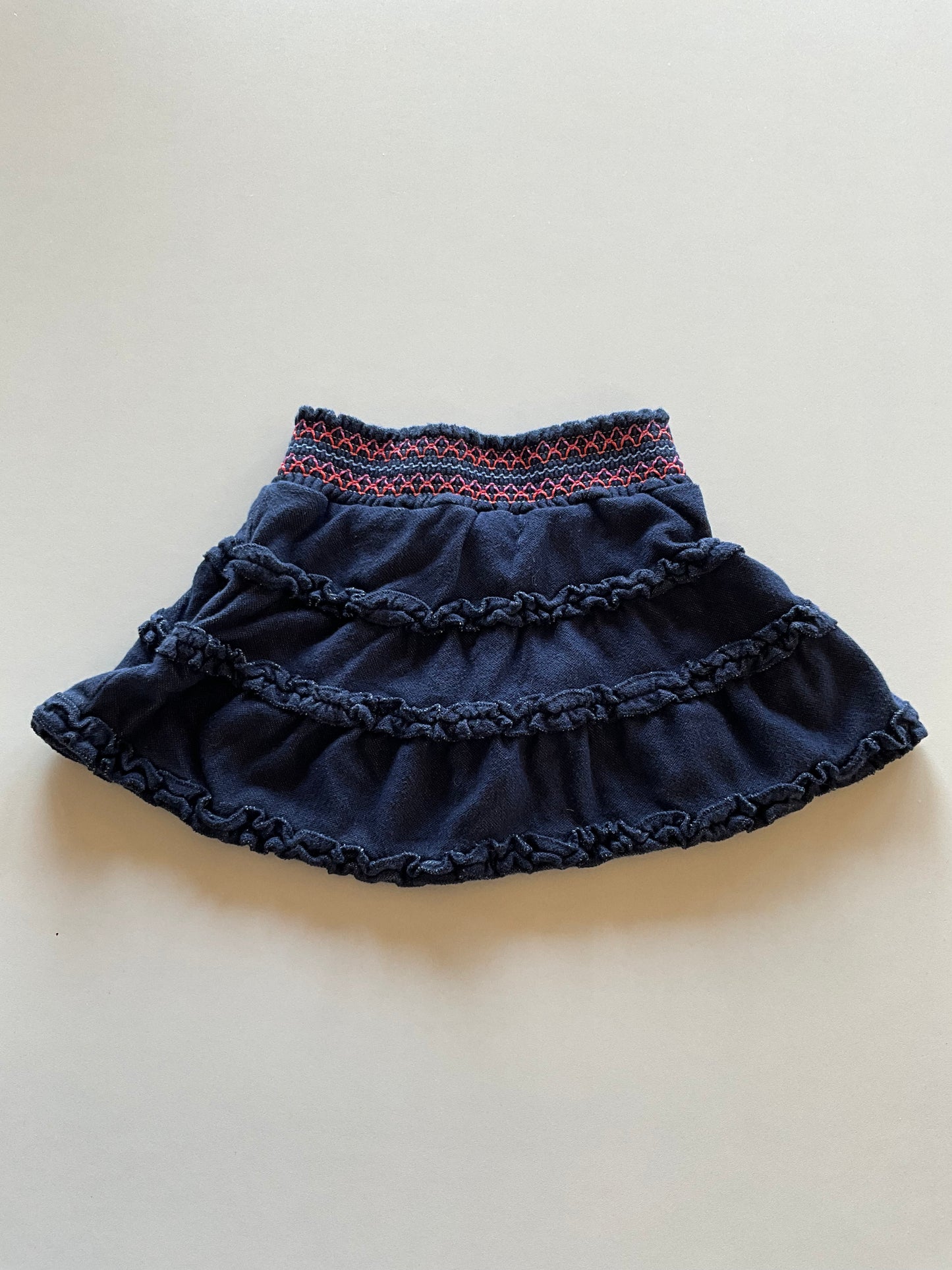 Denim Tiered Skort