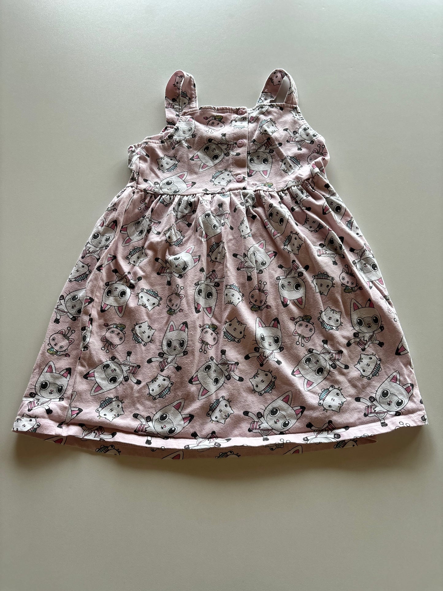 Pink Gabby's Dollhouse Cat dress