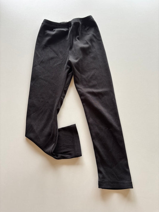 Black Ribbed Leggings