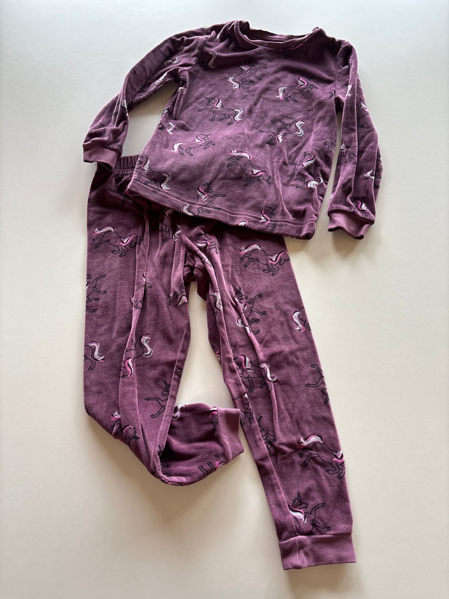 2pc Purple Unicorn Pajamas